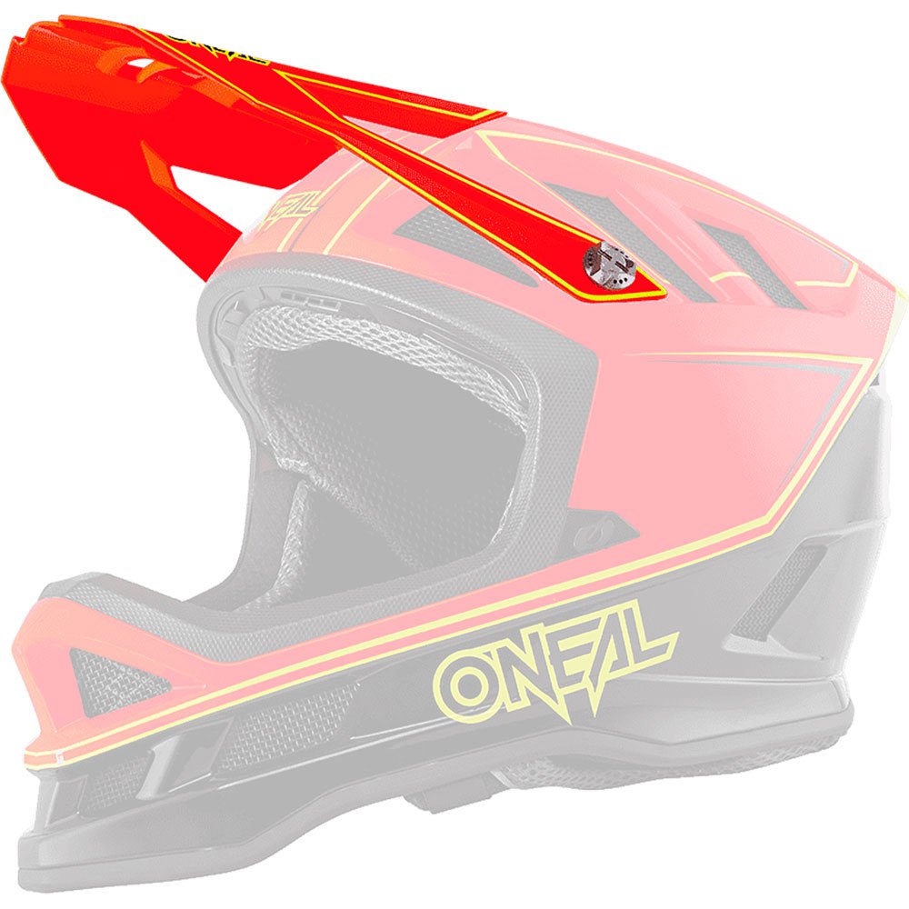 Oneal Blade Hyperlite Charger Visor One Size Neon Red