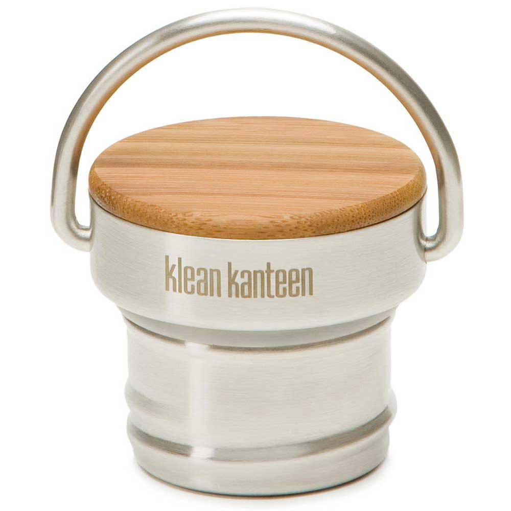 Klean Kanteen Stainless Unibody Bamboo Cap For Kanteen Classic One Size Steel