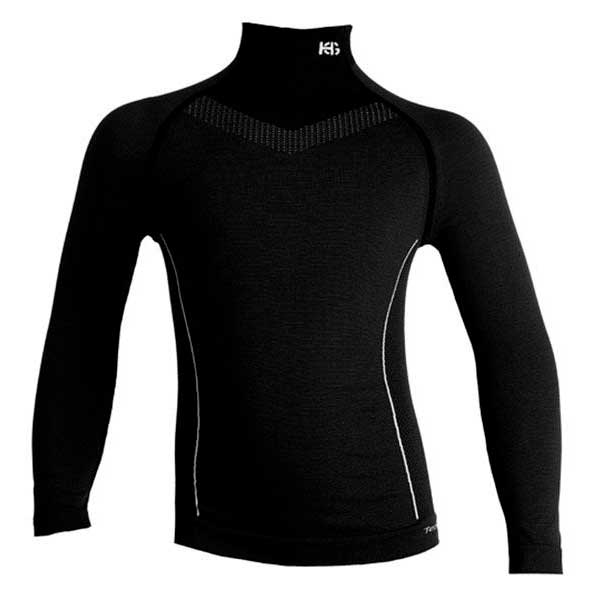 Sport Hg Technical L/s Shirt With Long Neck Junior 4 Years Black