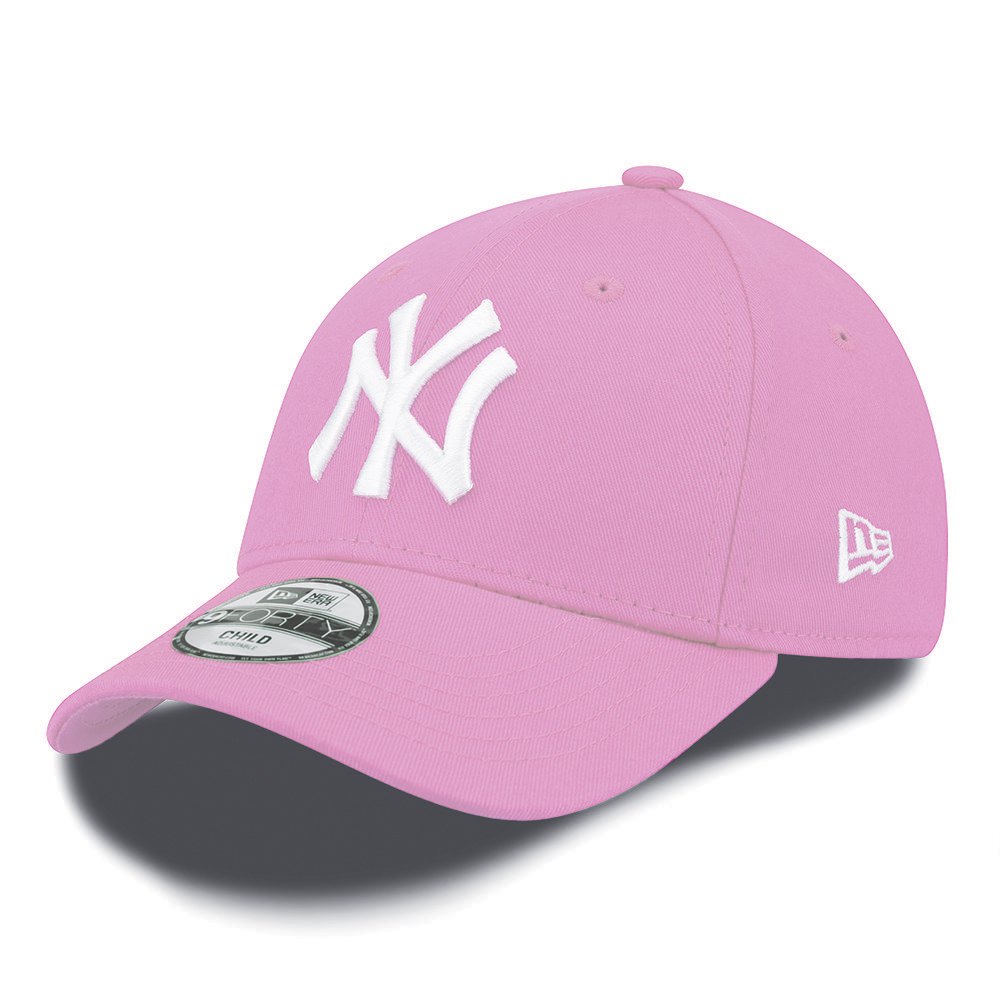 New Era 9 Forty New York Yankees Kids Youth Hi Pink / White