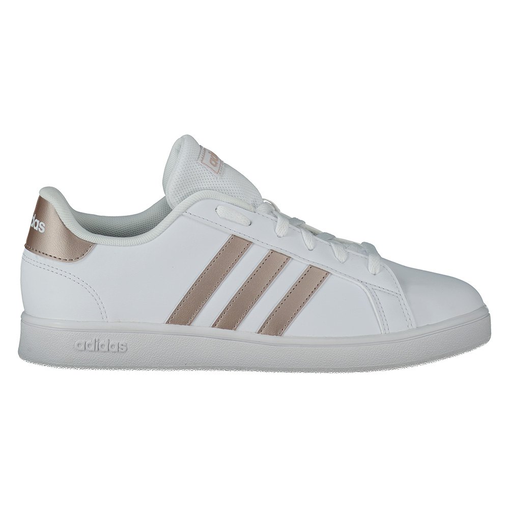 Adidas Grand Court Kid EU 28 Ftwr White / Copper Metal / Glow Pink