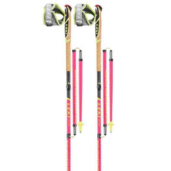 Leki Micro Trail Pro 105 cm Neon Pink / Grey / Neon Yellow