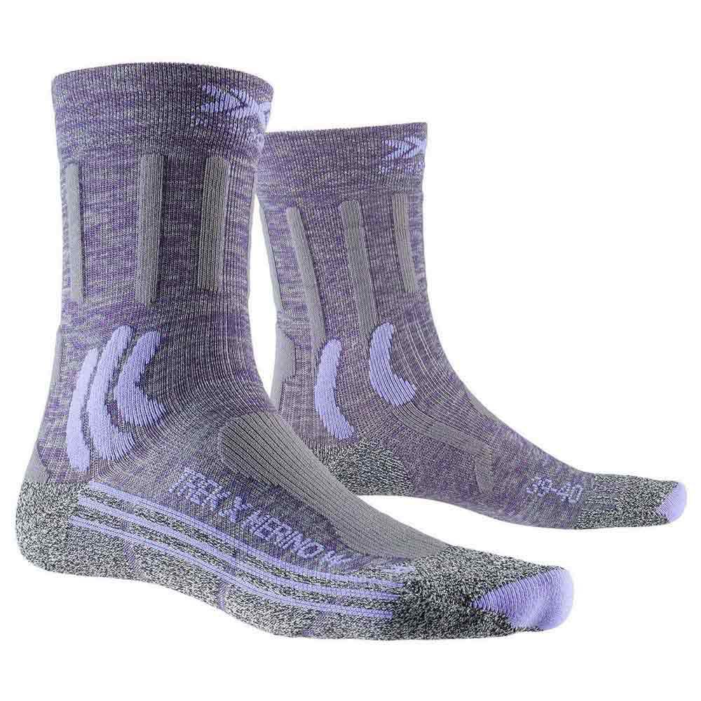 X-socks Trek X Merino EU 35-36 Grey Purple Melange / Grey Melange