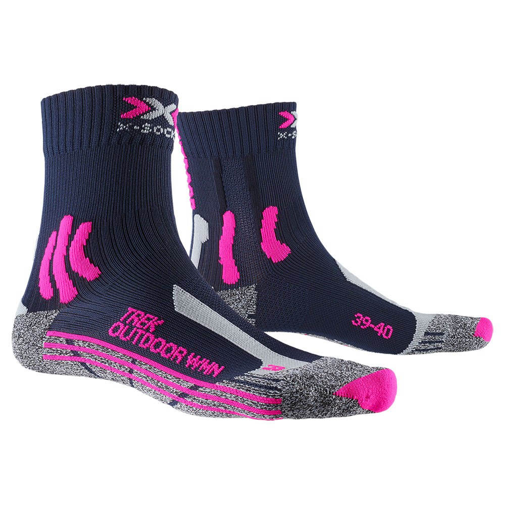 X-socks Trek Outdoor EU 35-36 Midnight Blue / Pink / Light Grey Melange