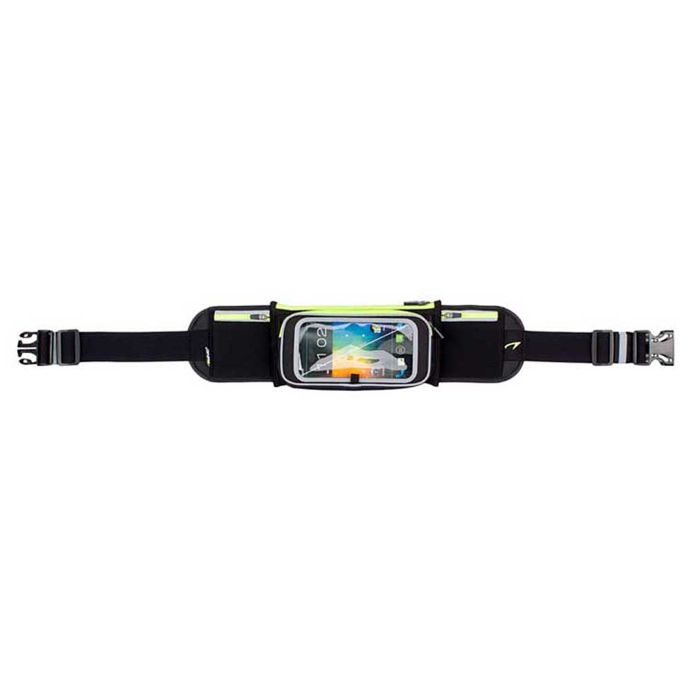 Avento Flip Up Smartphone Sport Belt One Size Black / Yellow / Silver