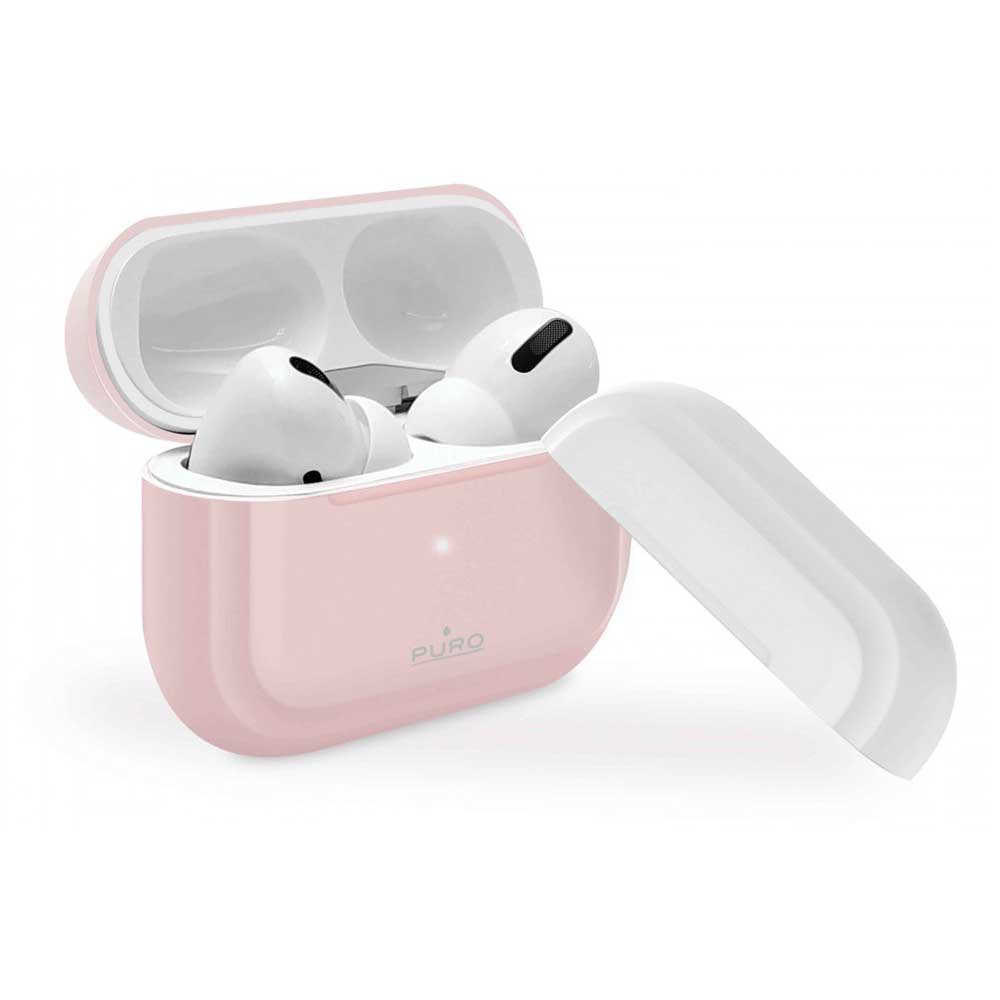 Puro Silicone Case For Airpods Pro One Size Rose + White Cap