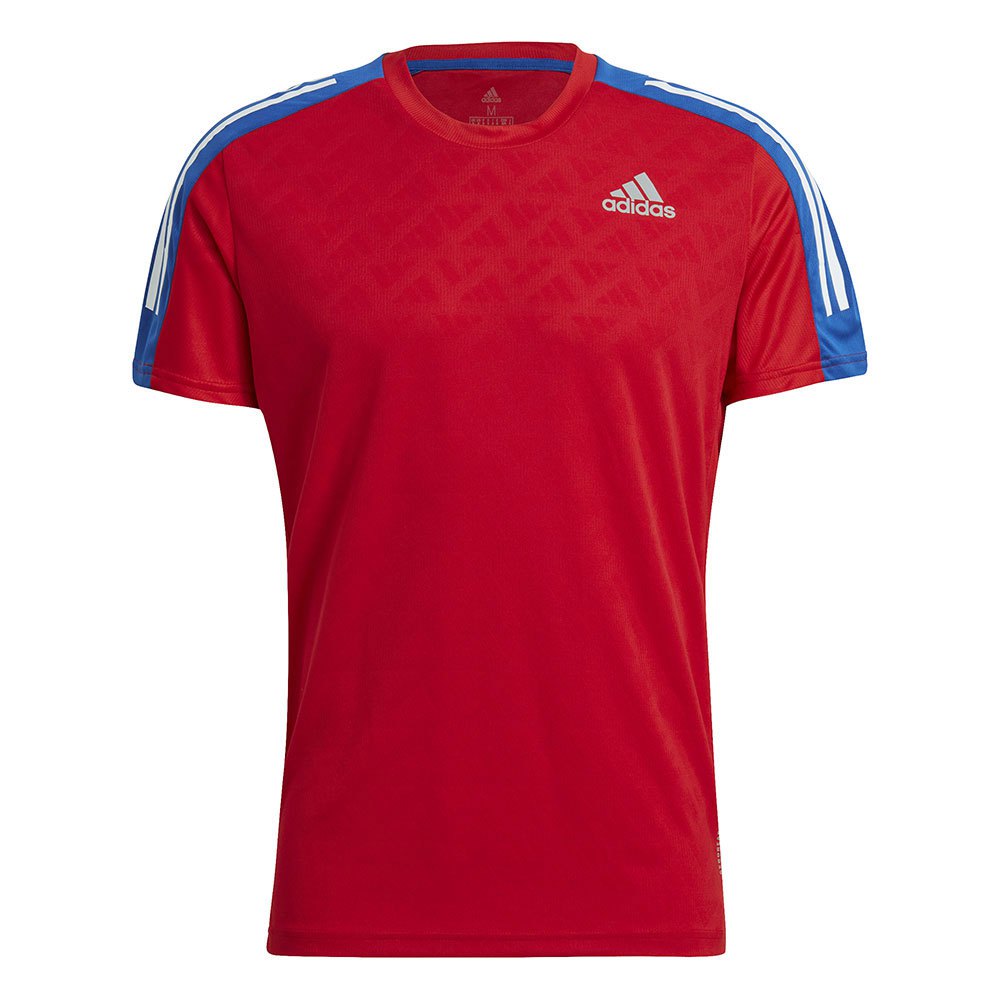 Adidas Own The Run 3-stripes Running S Scarlet / Team Royal Blue / White