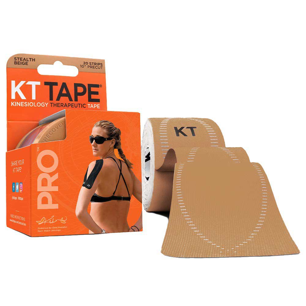 Kt Tape Pro Precut 5 M One Size Stealth Beige