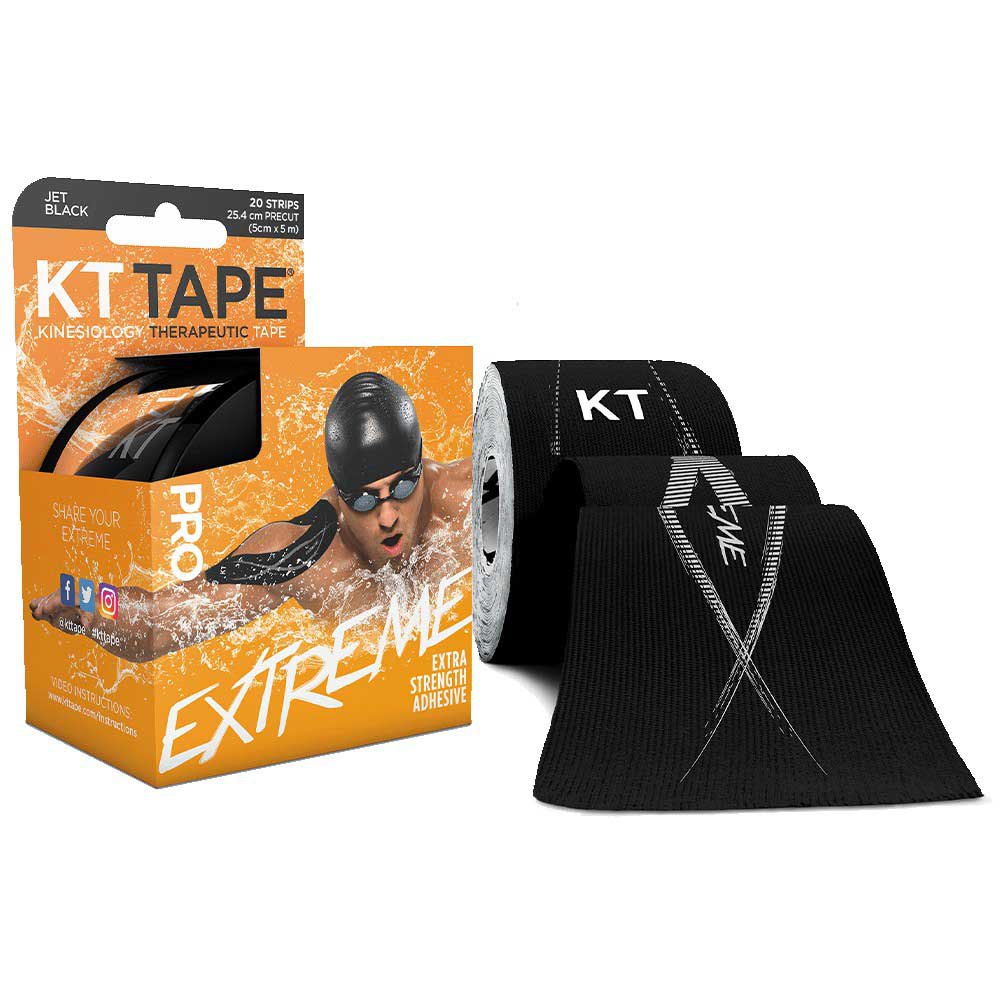 Kt Tape Pro Extreme Precut 5 M One Size Jet Black