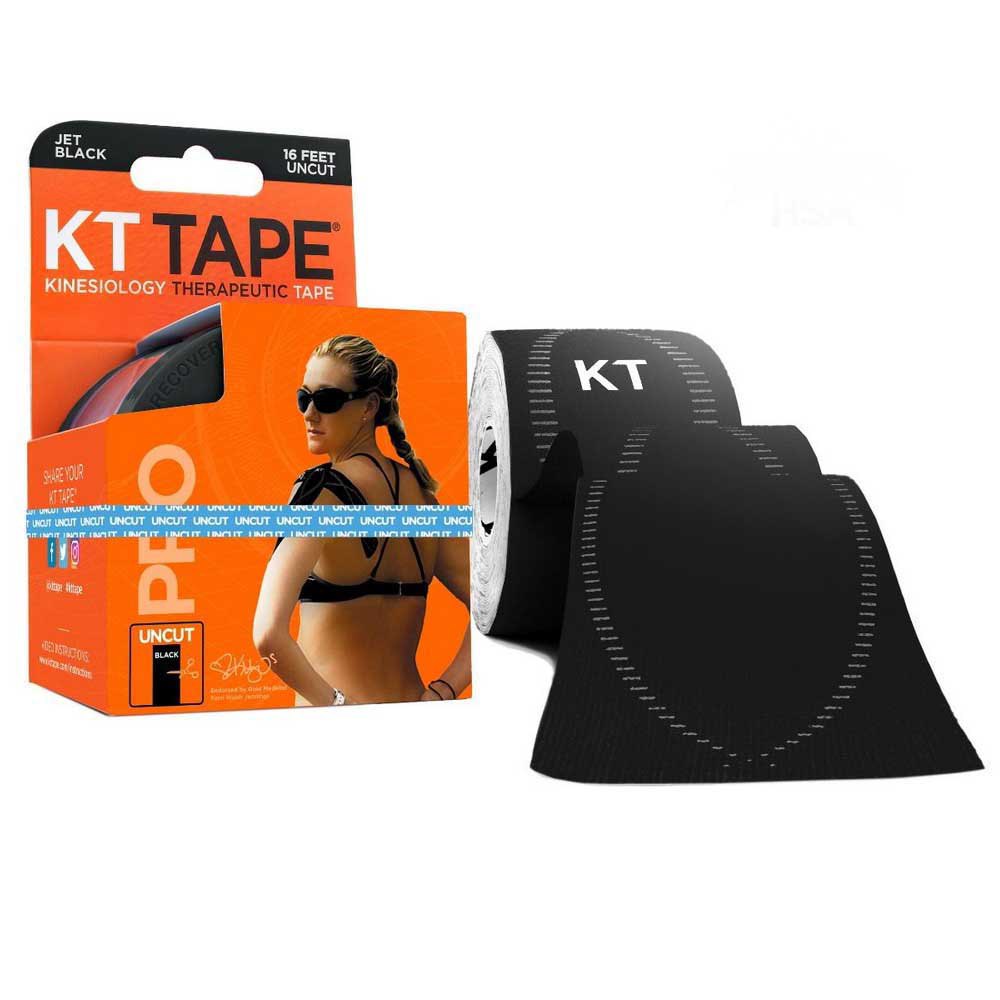 Kt Tape Pro Uncut 5 M One Size Jet Black