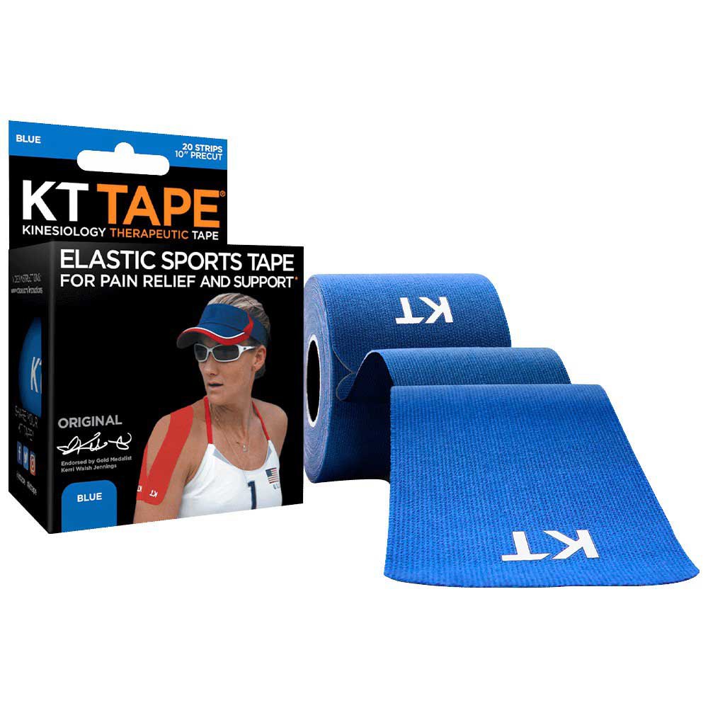 Kt Tape Original Precut 5 M One Size Blue
