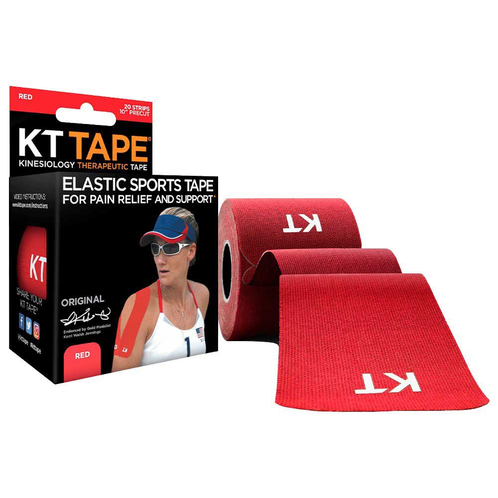 Kt Tape Original Precut 5 M One Size Red