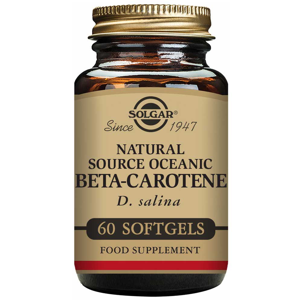 Solgar Beta Carotene 100% Natural 7 Mgr 60 Units One Size