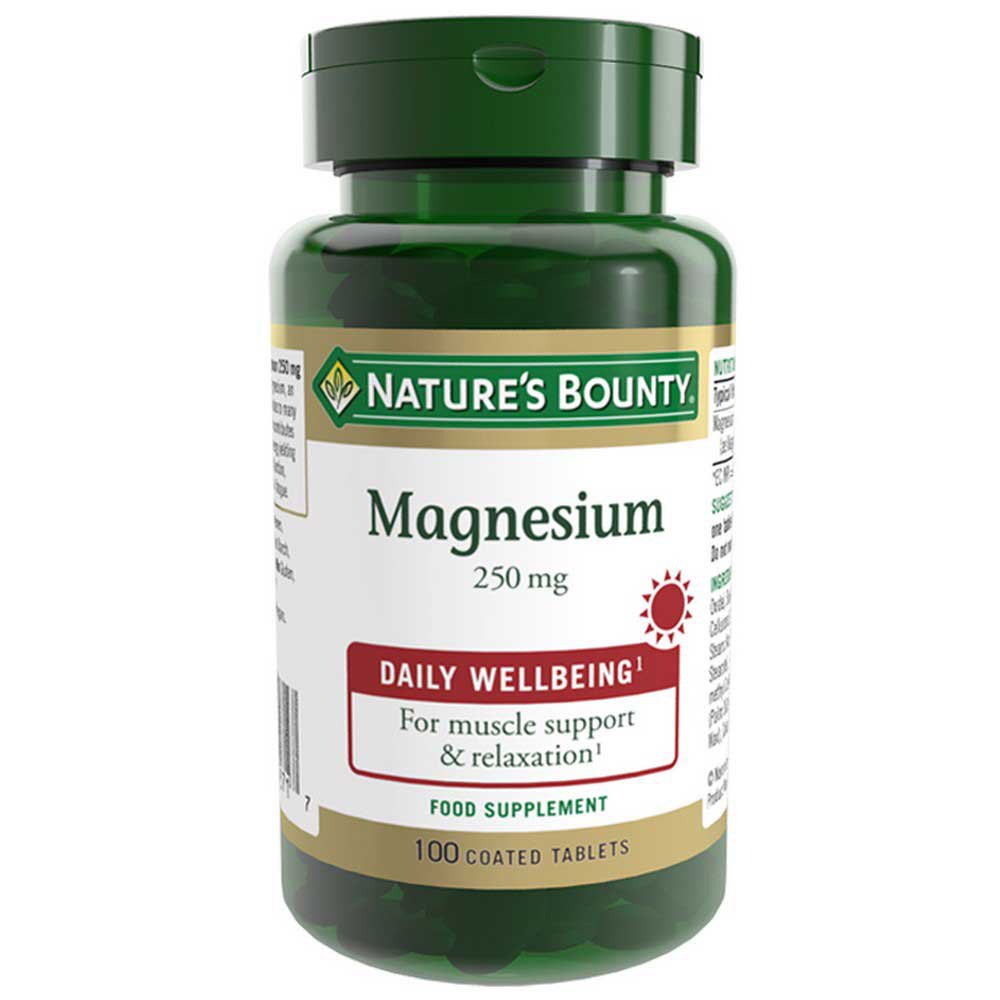 Natures Bounty Magnesium 250mgr 100 Units One Size