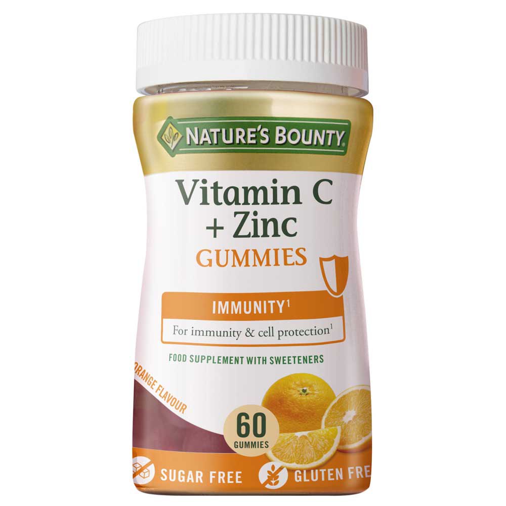 Natures Bounty Vitamin C + Zinc Gummies 60 Units One Size