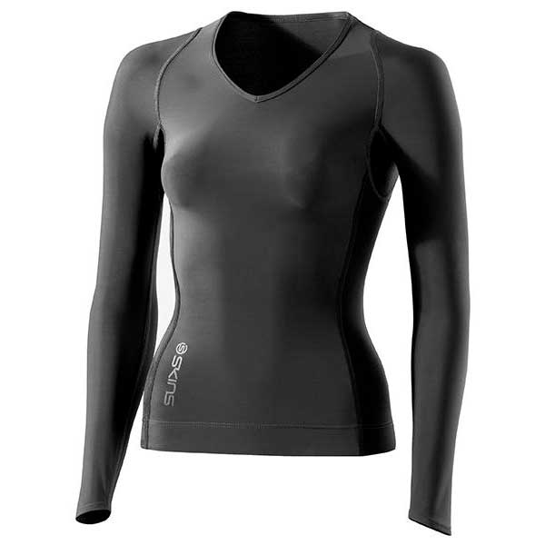 Skins Ry400 Compression L/s Top For Recovery XS Graphite