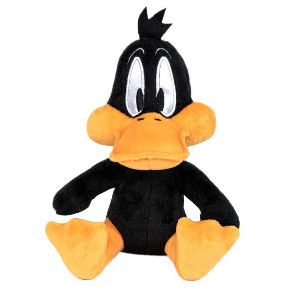 warner bros looney tunes daffy duck teddy 17 cm noir