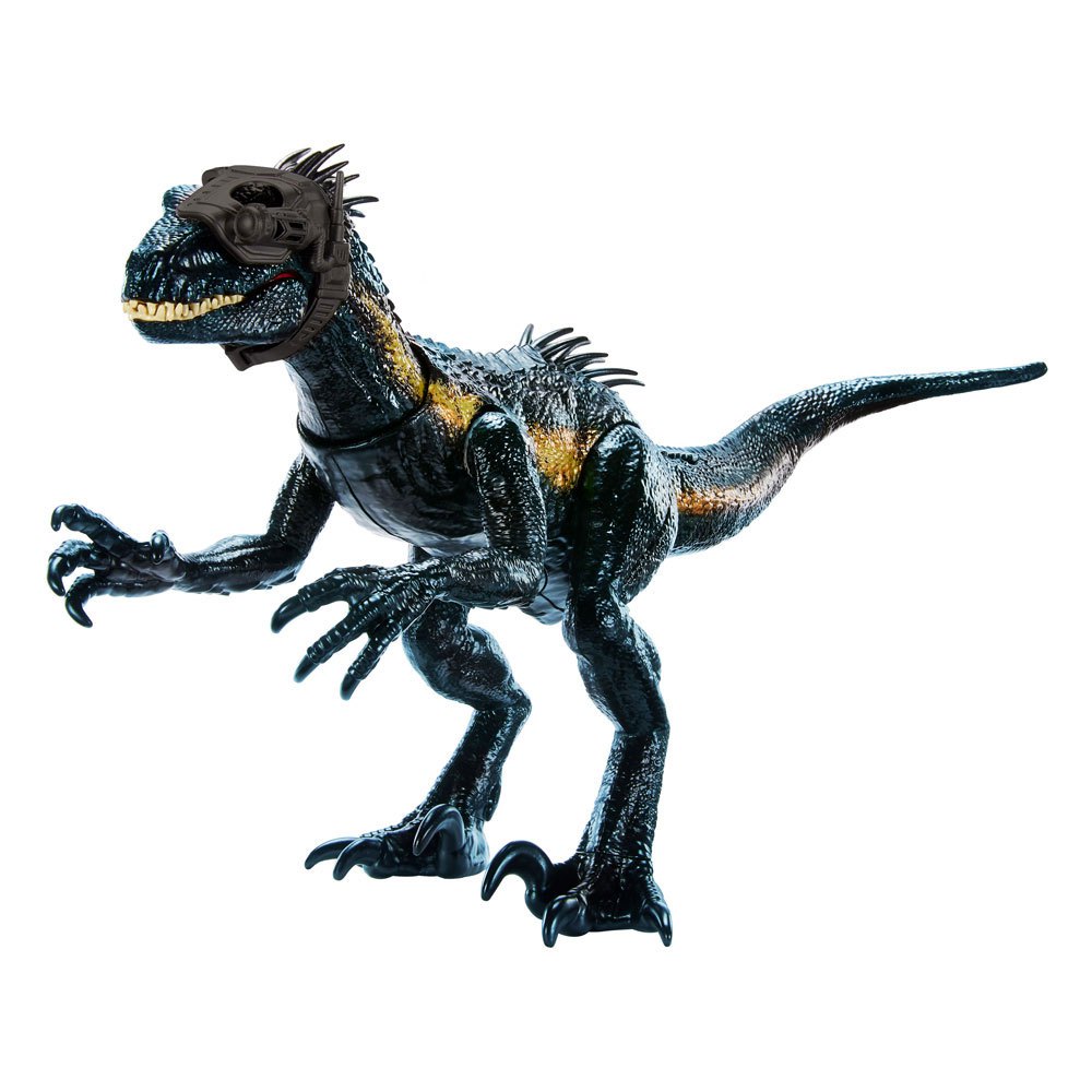 jurassic world dino trackers action figure track ´n attack indoraptor doré