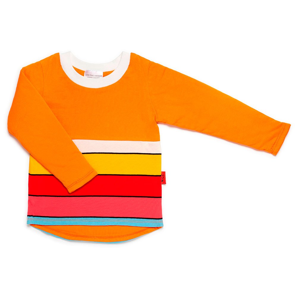 penguinbag stripes long sleeve t-shirt orange 24 months-4 years