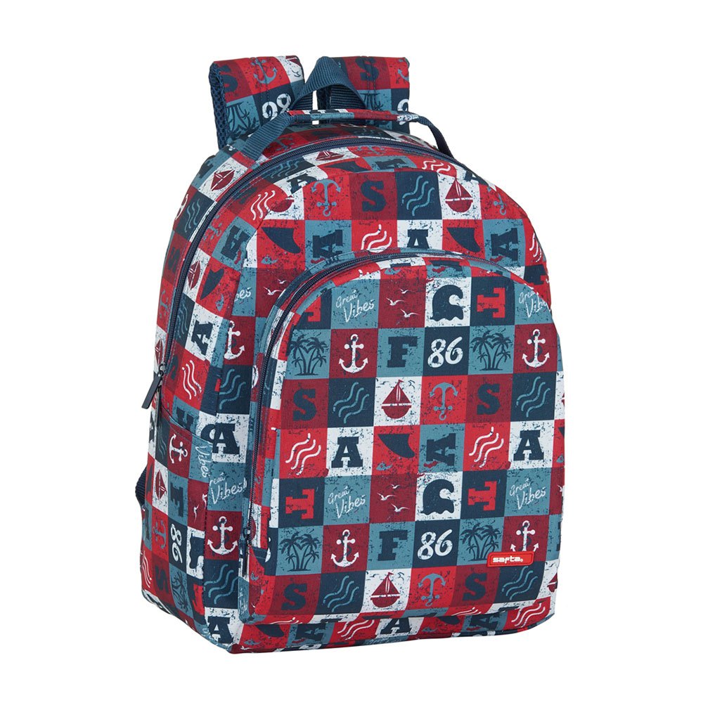 safta red vibes 15l backpack rouge