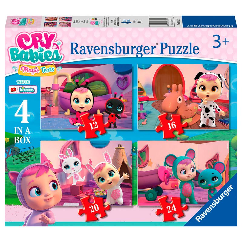 ravensburger cry babies puzzle 12-16-20-24 pieces multicolore