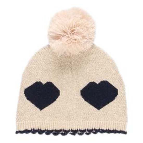 boboli knitwear hearts beige 46 cm