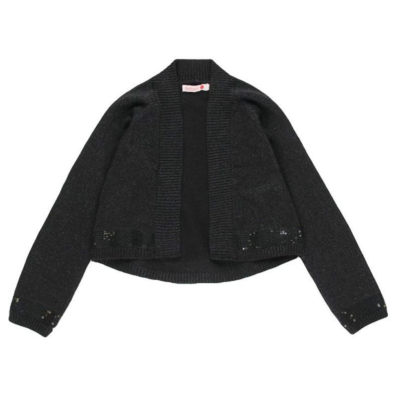 boboli knitwear jacket noir 4 years