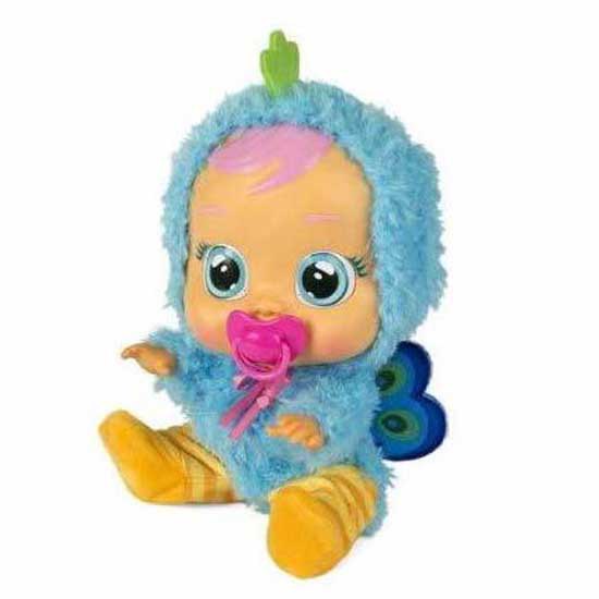 imc toys crying babies peacock dress bleu
