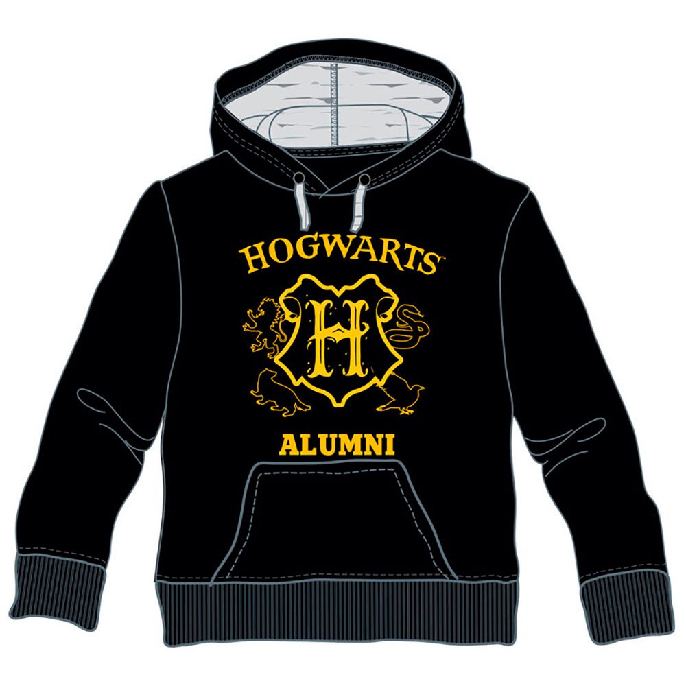 warner bros hoodie harry potter hogwarts alumini noir 12 years