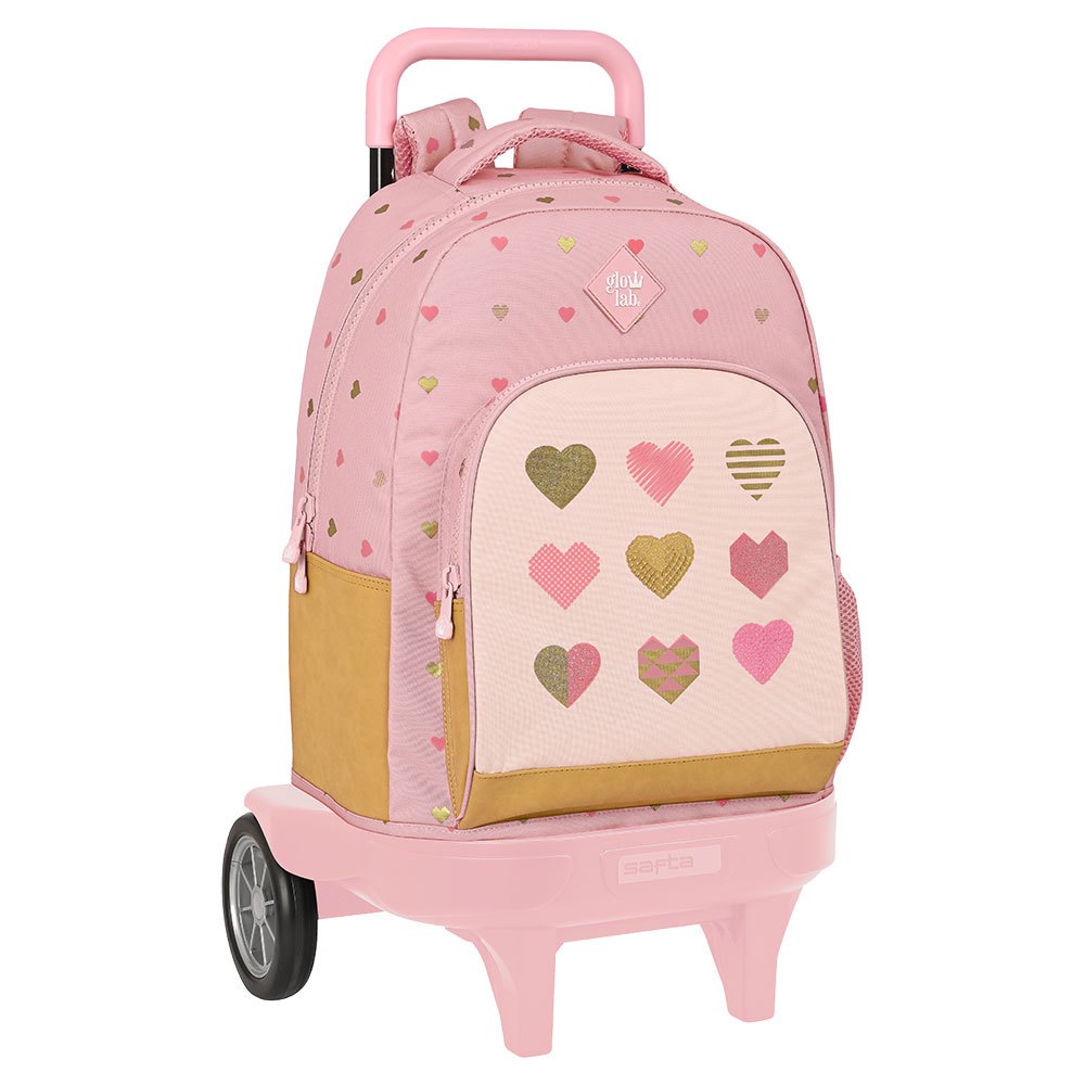 safta backpack with wheels rose
