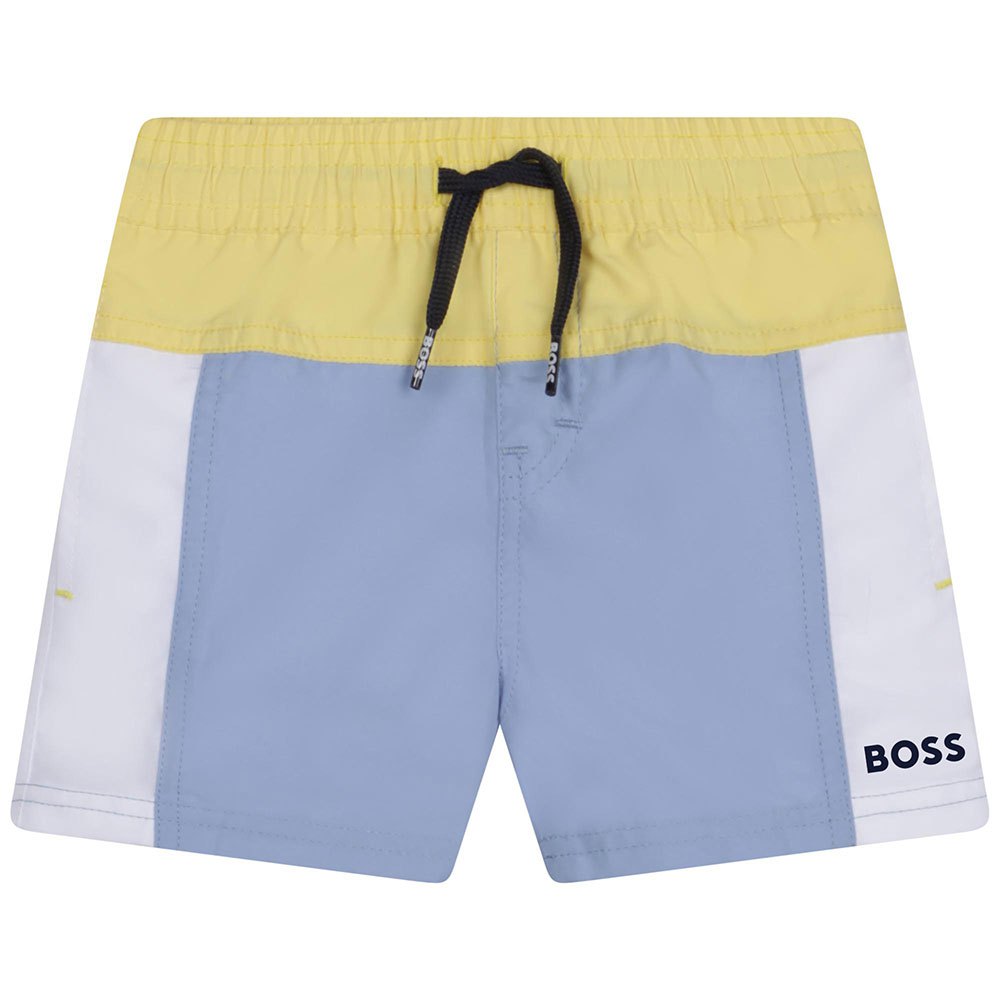 boss j04474 swimming shorts jaune,bleu 3 years