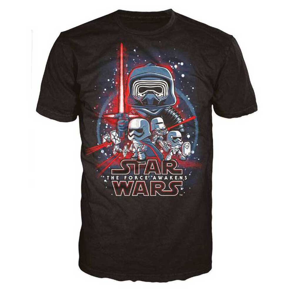 funko pop the force awakens star wars t-shirt gris l