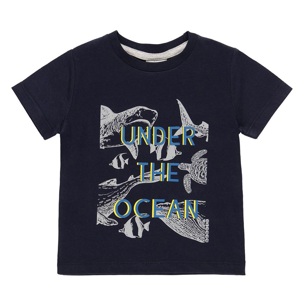boboli fish t-shirt bleu 18 months