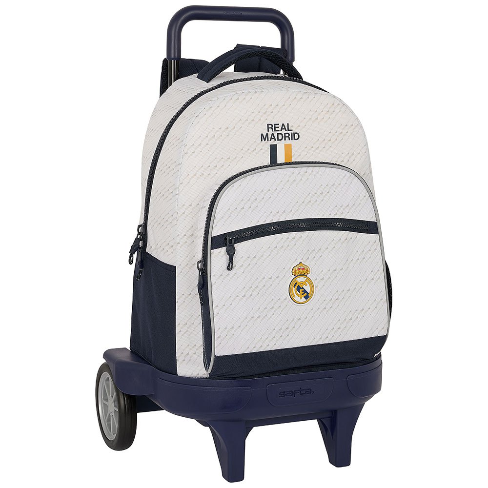 safta real madrid ´´1st equipment 23/24 compact w/removable evo trolley blanc