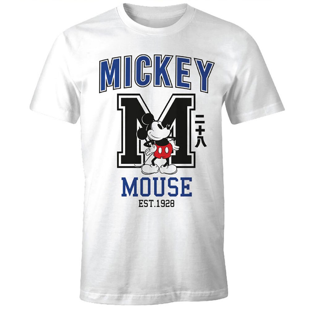 disney m mickey short sleeve t-shirt blanc l