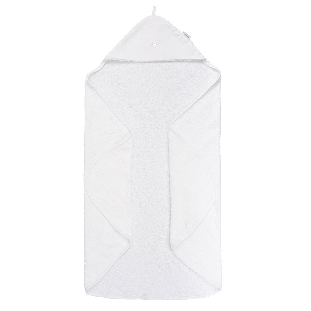 bimbidreams toscana hooded towel 100x100 cm blanc