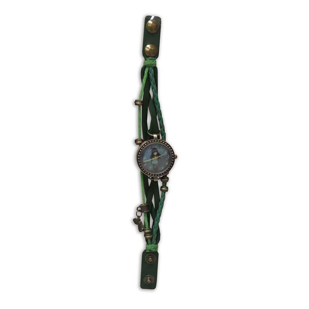 gorjuss vintage watch with charms-i stole your heart vert