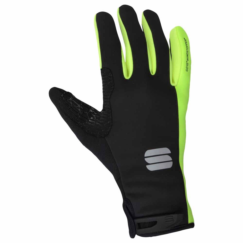 sportful essential 2 windstopper long gloves noir s homme
