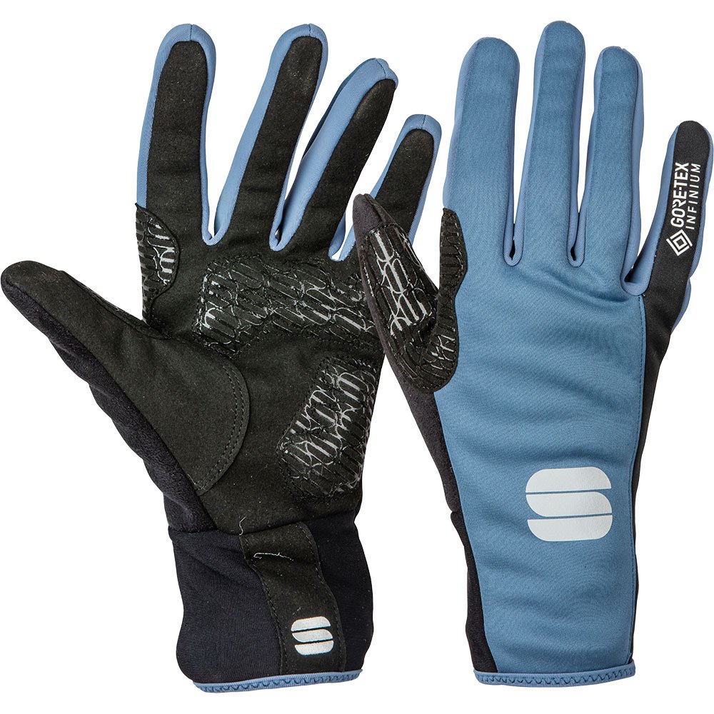 sportful essential 2 windstopper long gloves bleu l femme