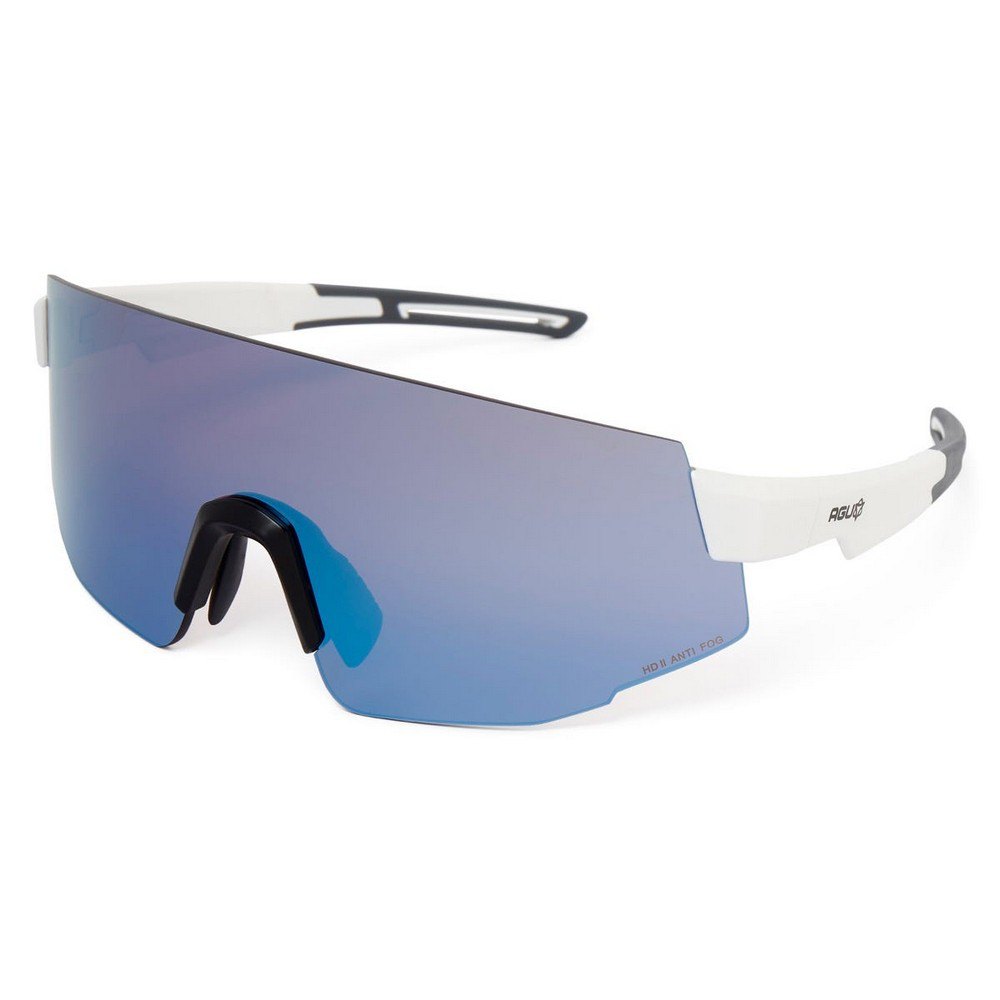 agu vigor hdii sunglasses blanc clear blue anti-fog/cat3