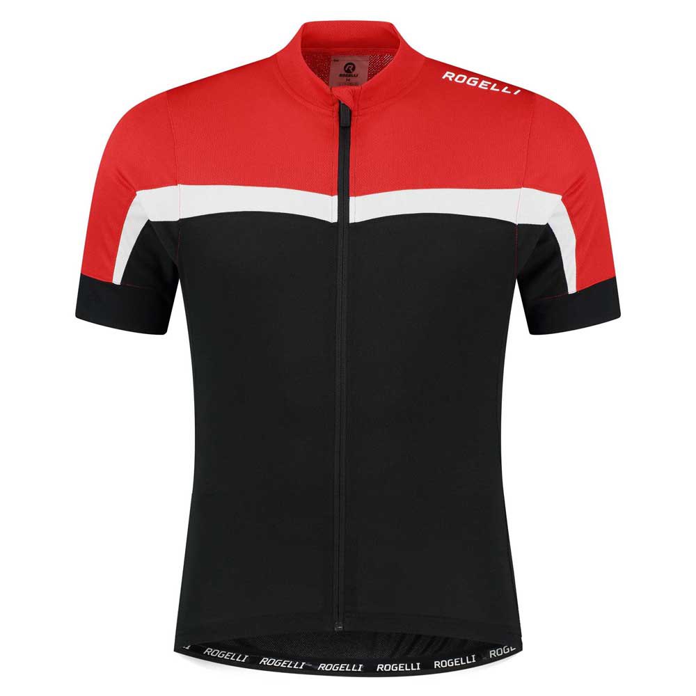 rogelli course short sleeve jersey noir 128-140 cm garçon
