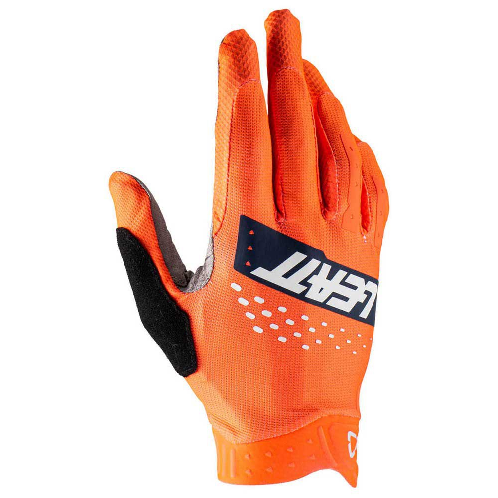 leatt mtb 2.0 x-flow long gloves orange xl homme