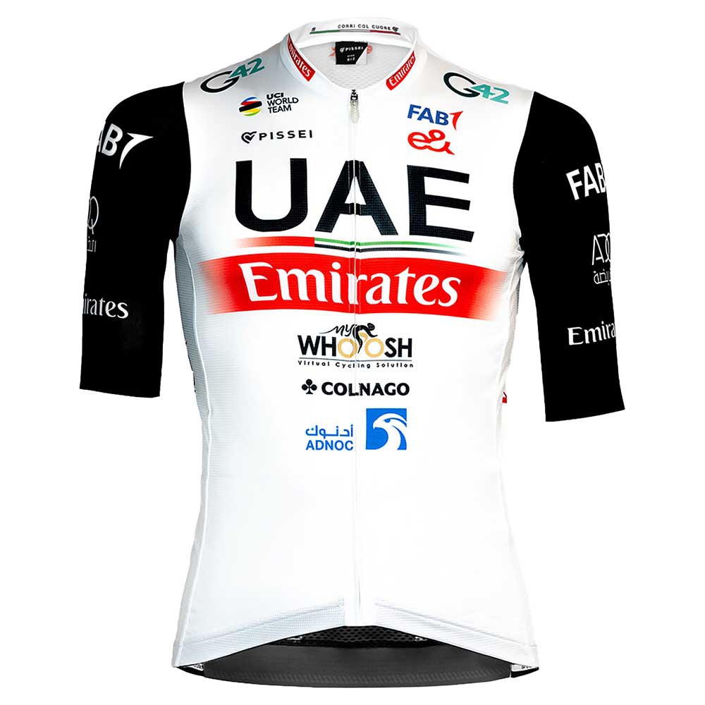 pissei uae team emirates 2023 replica short sleeve jersey multicolore l homme