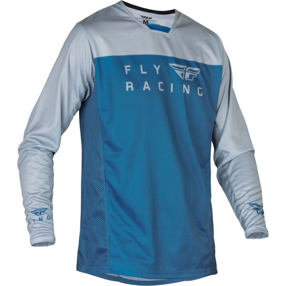fly racing radium long sleeve t-shirt bleu s homme