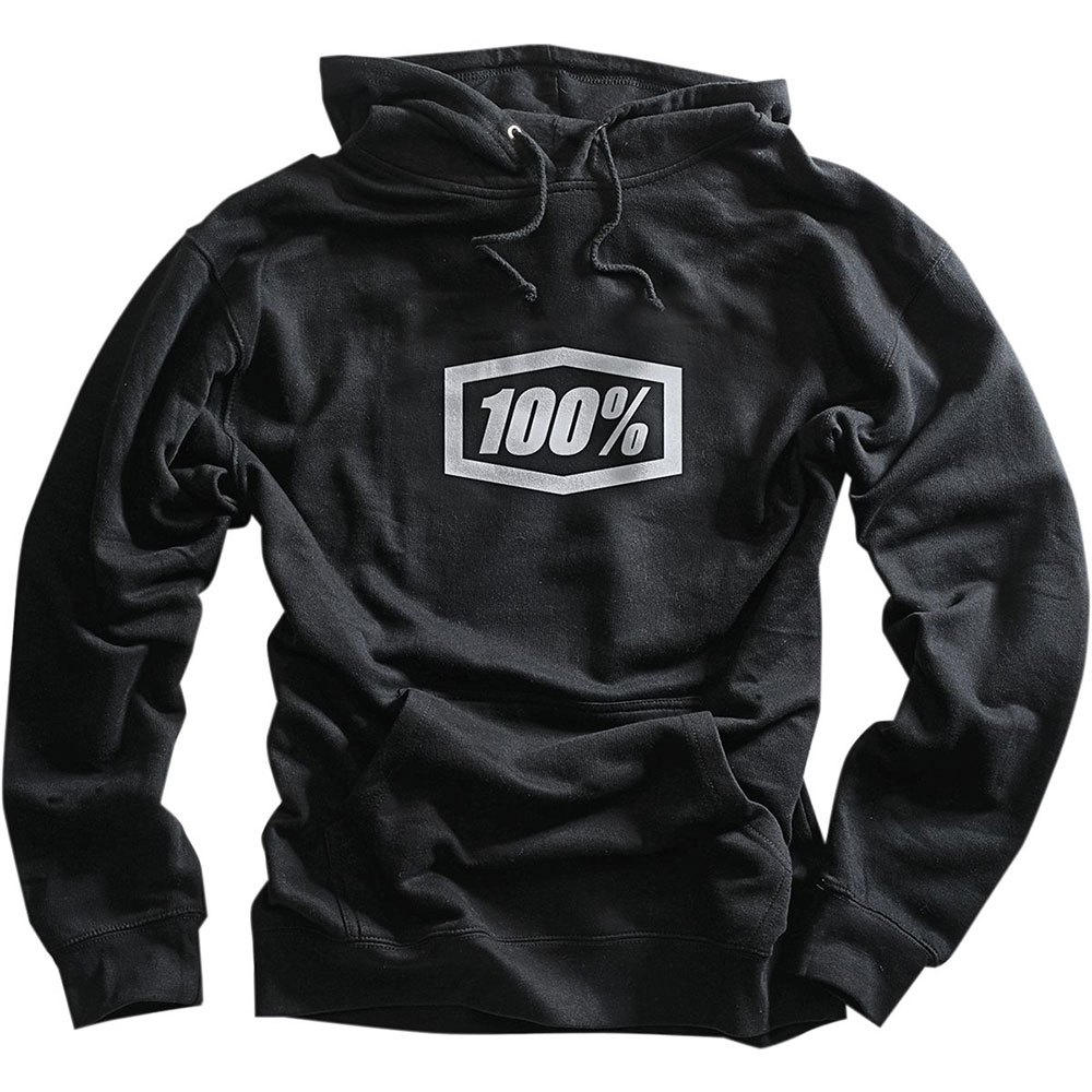 100percent essential hoodie noir 2xl homme