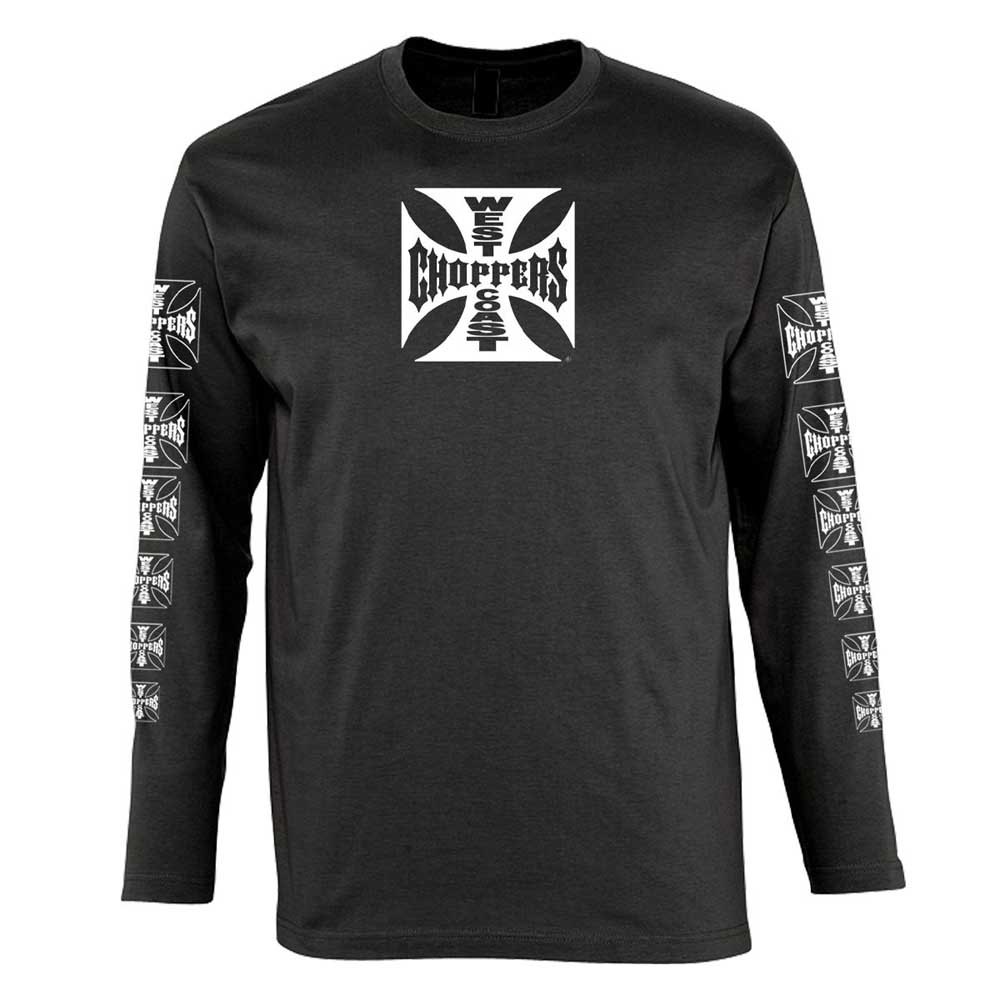west coast choppers og classic atx logo long sleeve t-shirt noir s homme