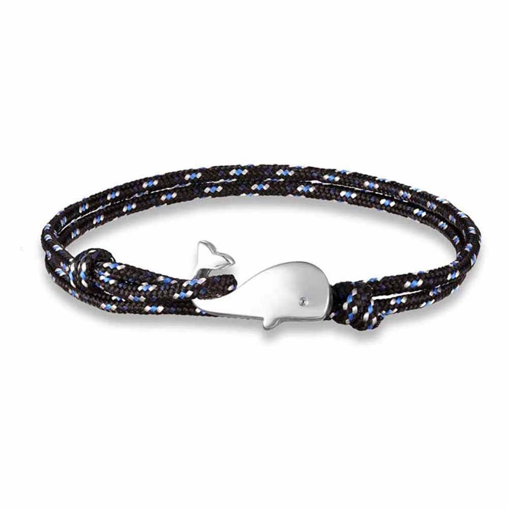 balvi whale sailor bracelet with cord bleu