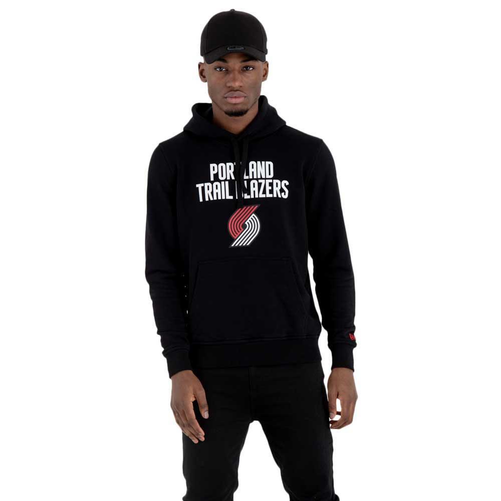 new era team logo po portland trail blazers hoodie noir xs-s homme