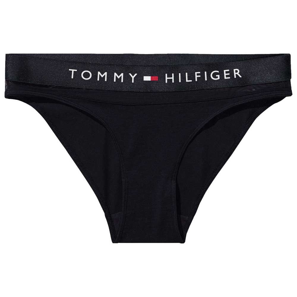 tommy hilfiger mesh bikini bottom bleu xs femme