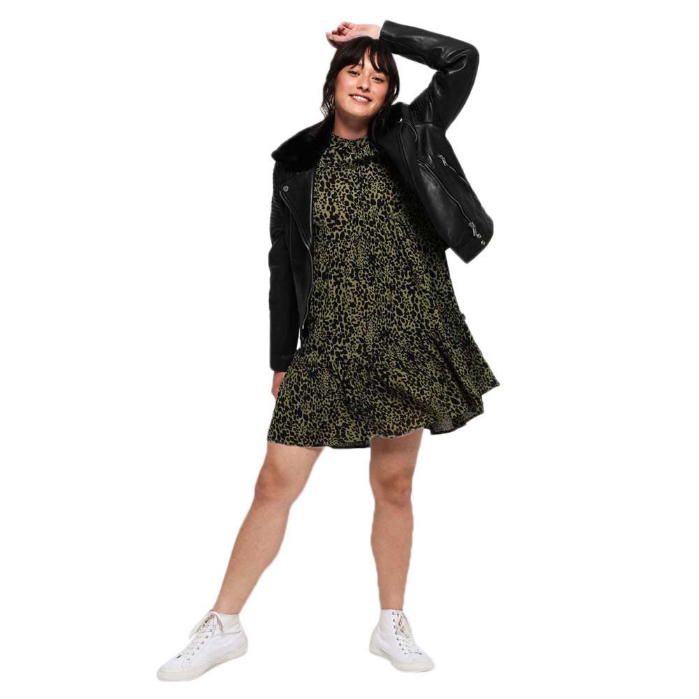 superdry scandi short dress vert 2xs femme